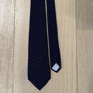 Gucci Dark Blue Patterned Tie